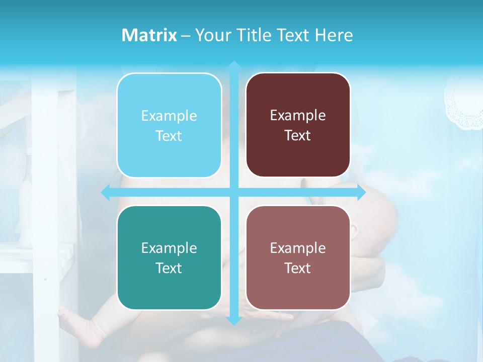 A Woman Holding A Baby In Her Arms PowerPoint Template