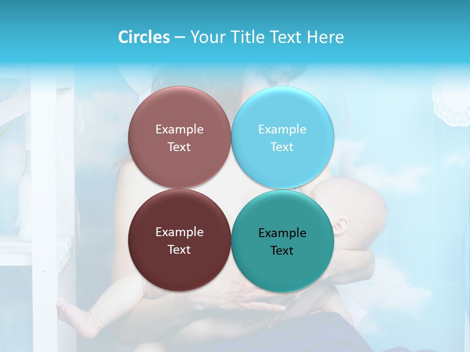 A Woman Holding A Baby In Her Arms PowerPoint Template