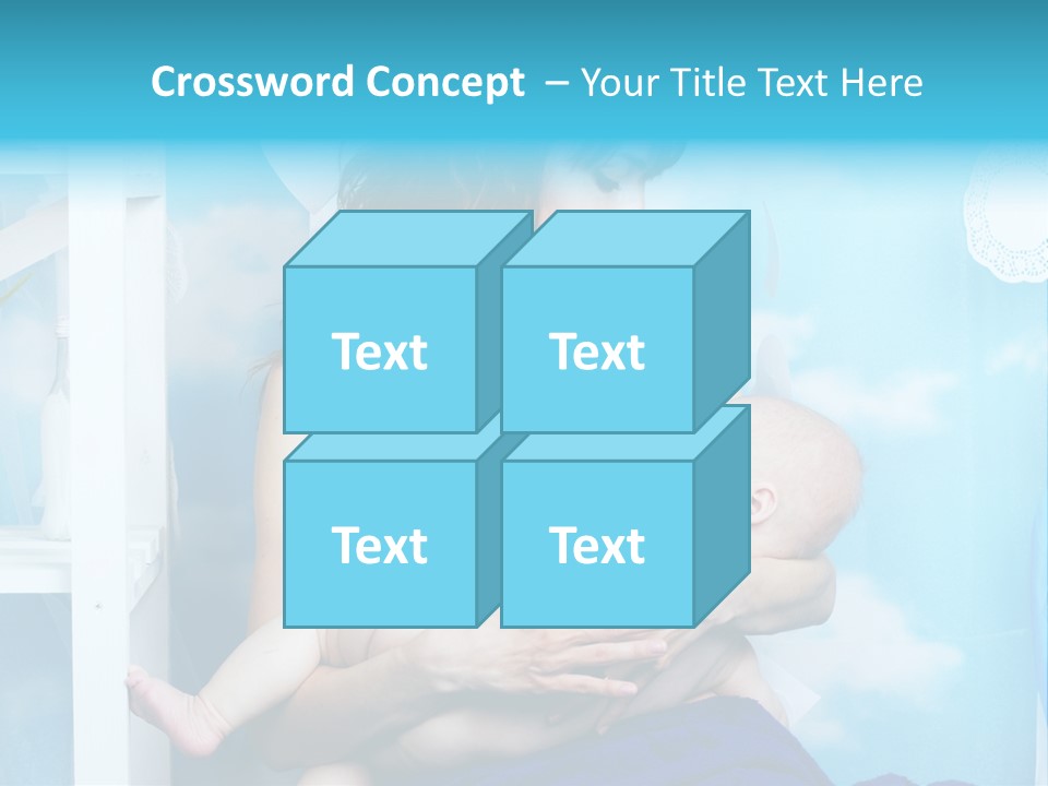 A Woman Holding A Baby In Her Arms PowerPoint Template