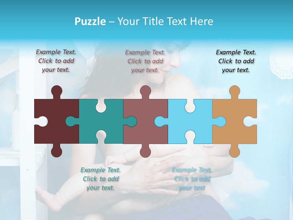 A Woman Holding A Baby In Her Arms PowerPoint Template