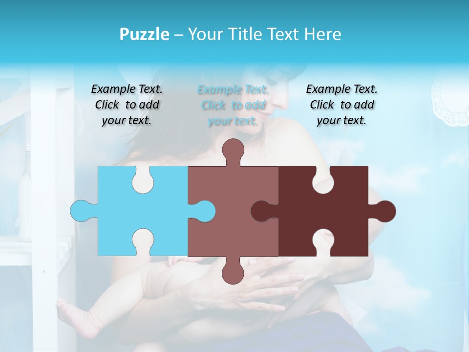 A Woman Holding A Baby In Her Arms PowerPoint Template