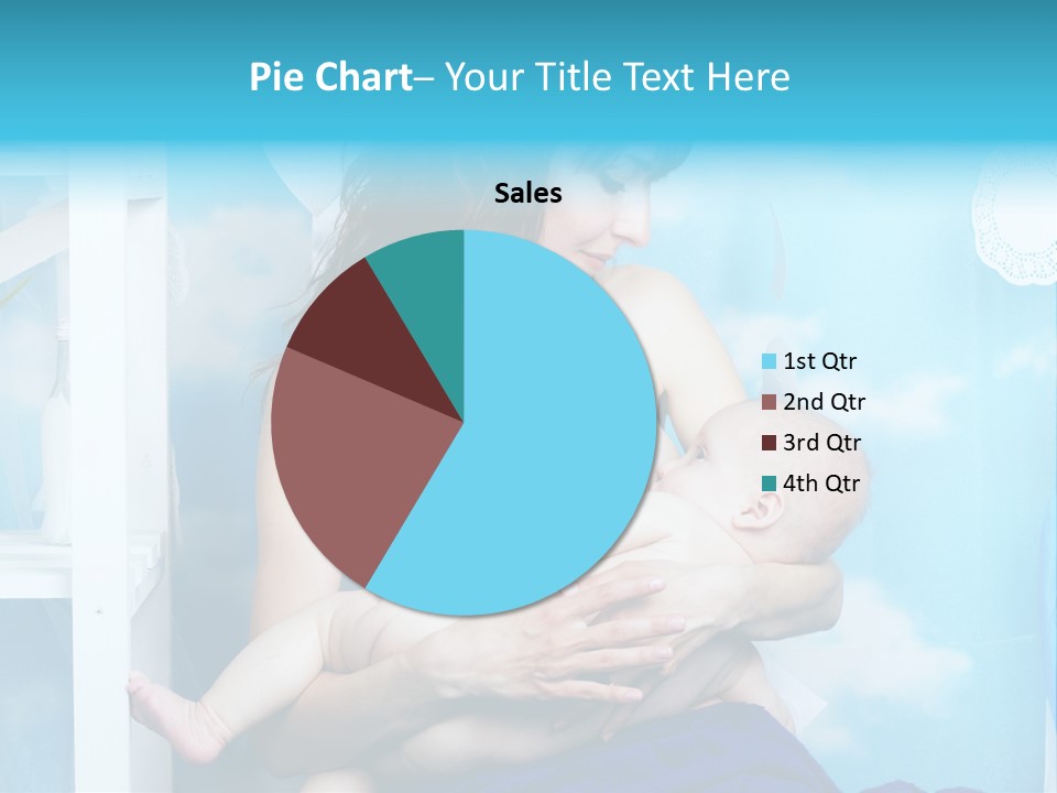 A Woman Holding A Baby In Her Arms PowerPoint Template