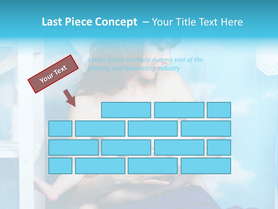 A Woman Holding A Baby In Her Arms PowerPoint Template