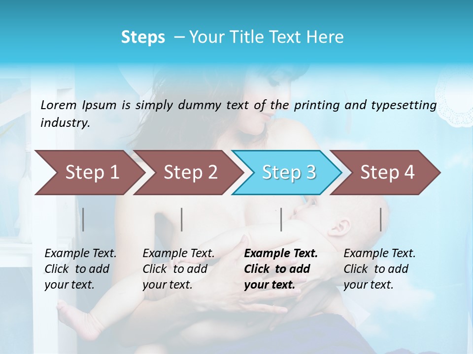 A Woman Holding A Baby In Her Arms PowerPoint Template