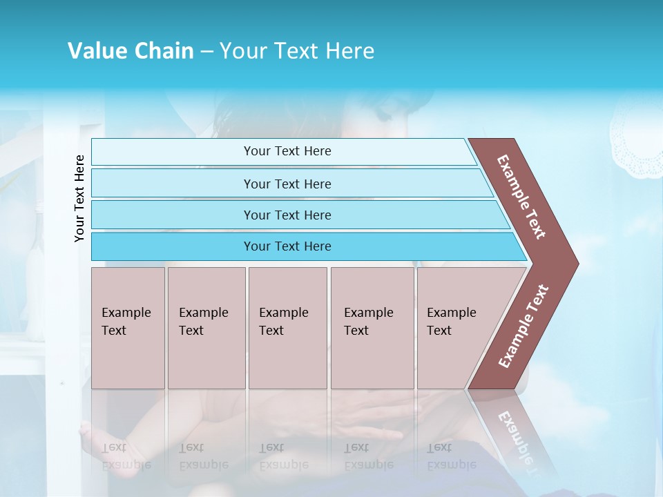 A Woman Holding A Baby In Her Arms PowerPoint Template