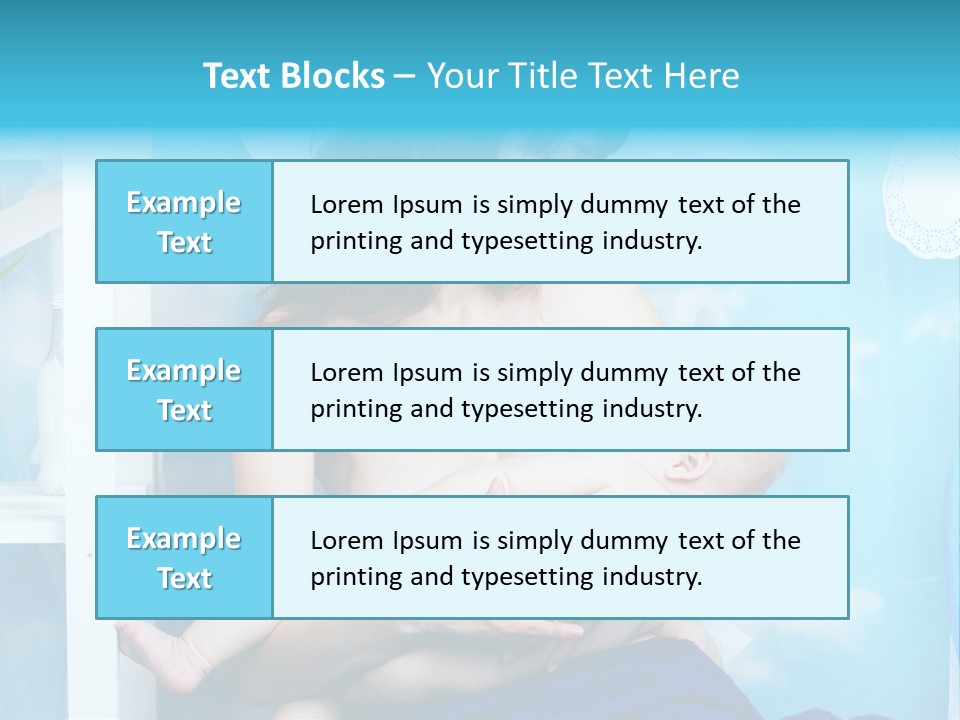 A Woman Holding A Baby In Her Arms PowerPoint Template