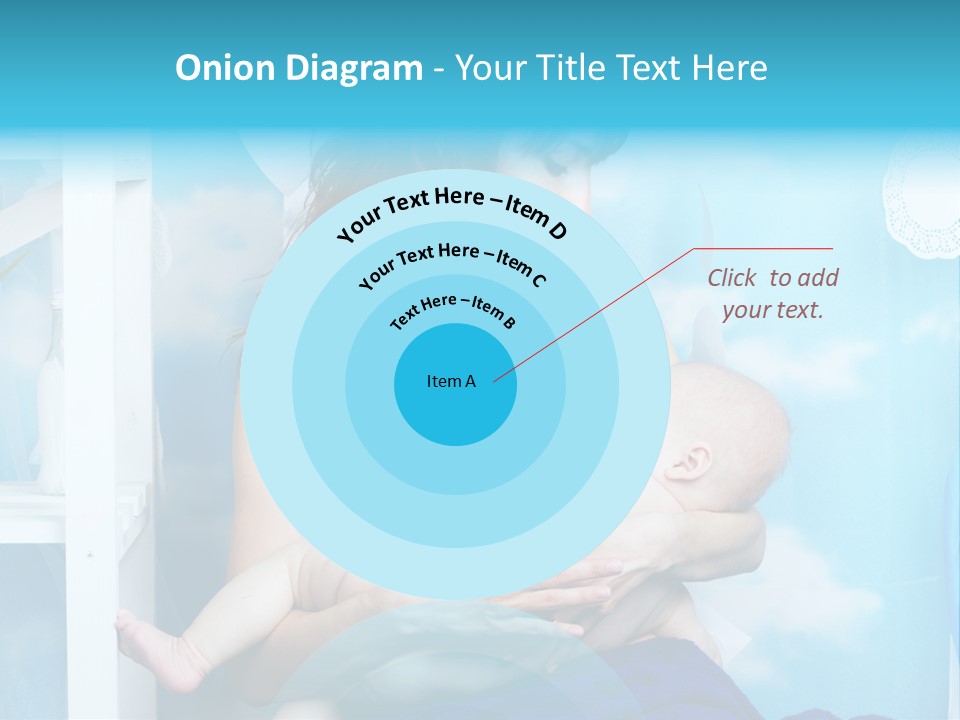 A Woman Holding A Baby In Her Arms PowerPoint Template