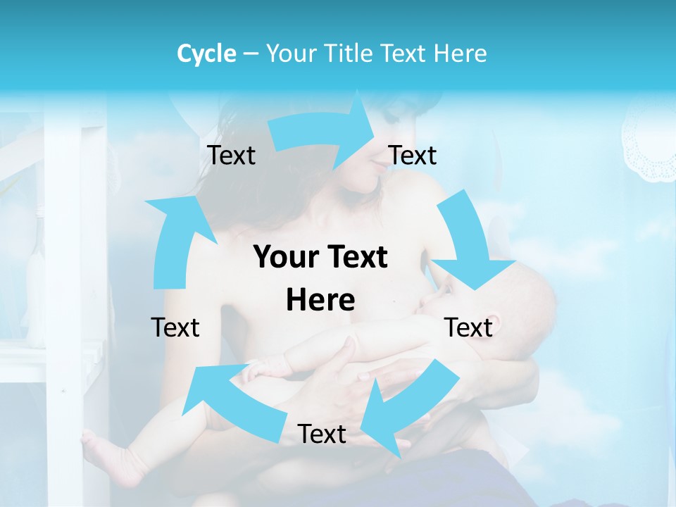 A Woman Holding A Baby In Her Arms PowerPoint Template