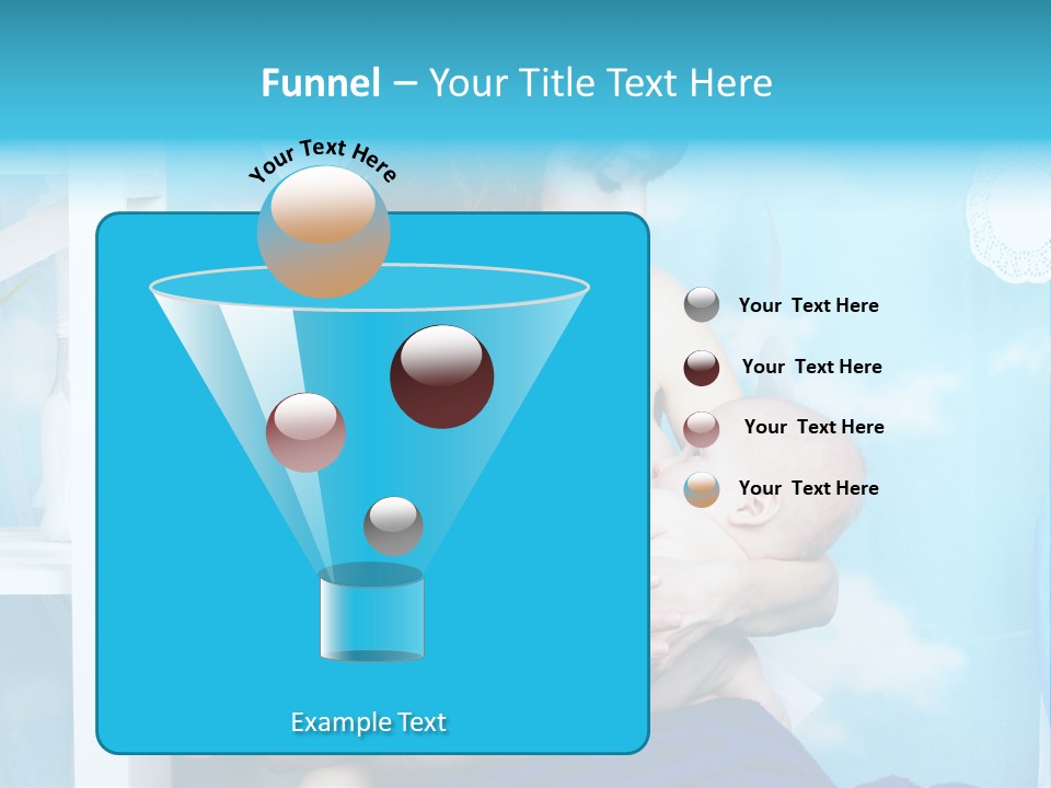 A Woman Holding A Baby In Her Arms PowerPoint Template