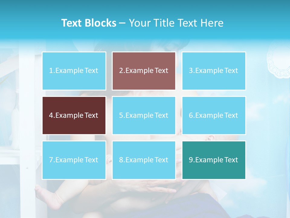 A Woman Holding A Baby In Her Arms PowerPoint Template