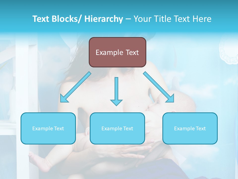 A Woman Holding A Baby In Her Arms PowerPoint Template