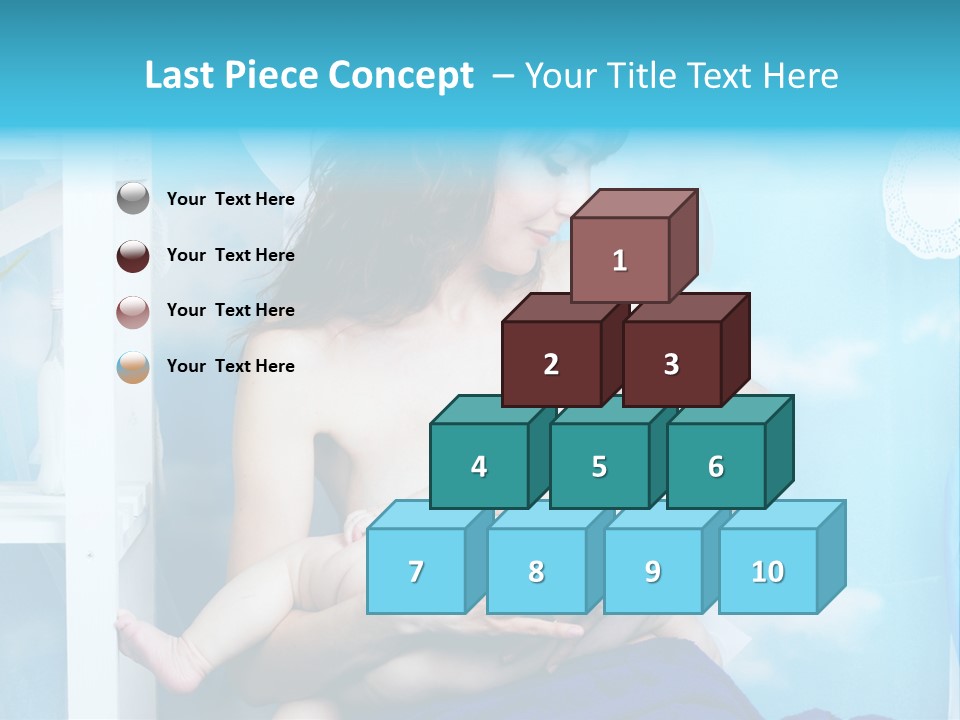 A Woman Holding A Baby In Her Arms PowerPoint Template