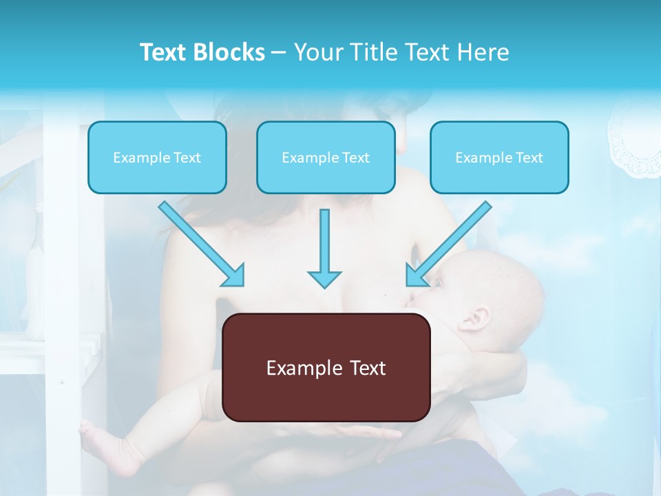 A Woman Holding A Baby In Her Arms PowerPoint Template
