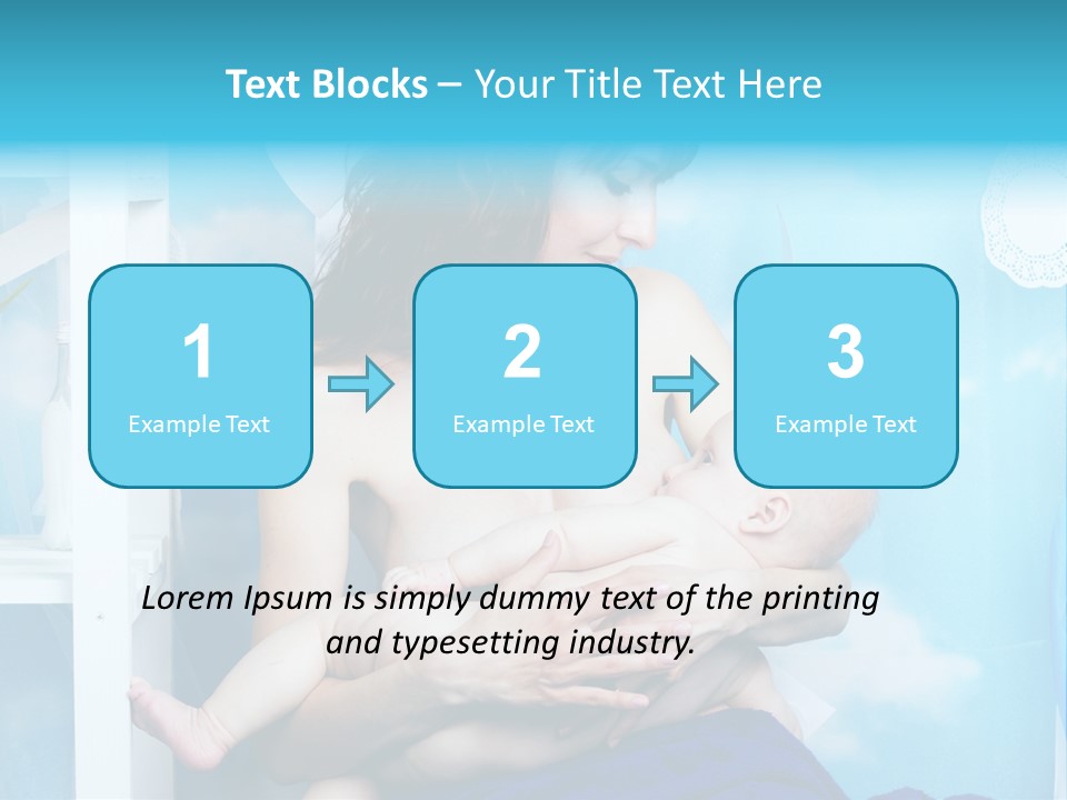 A Woman Holding A Baby In Her Arms PowerPoint Template