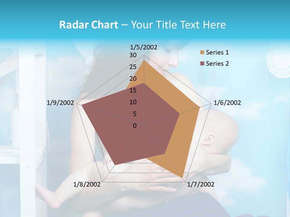 A Woman Holding A Baby In Her Arms PowerPoint Template