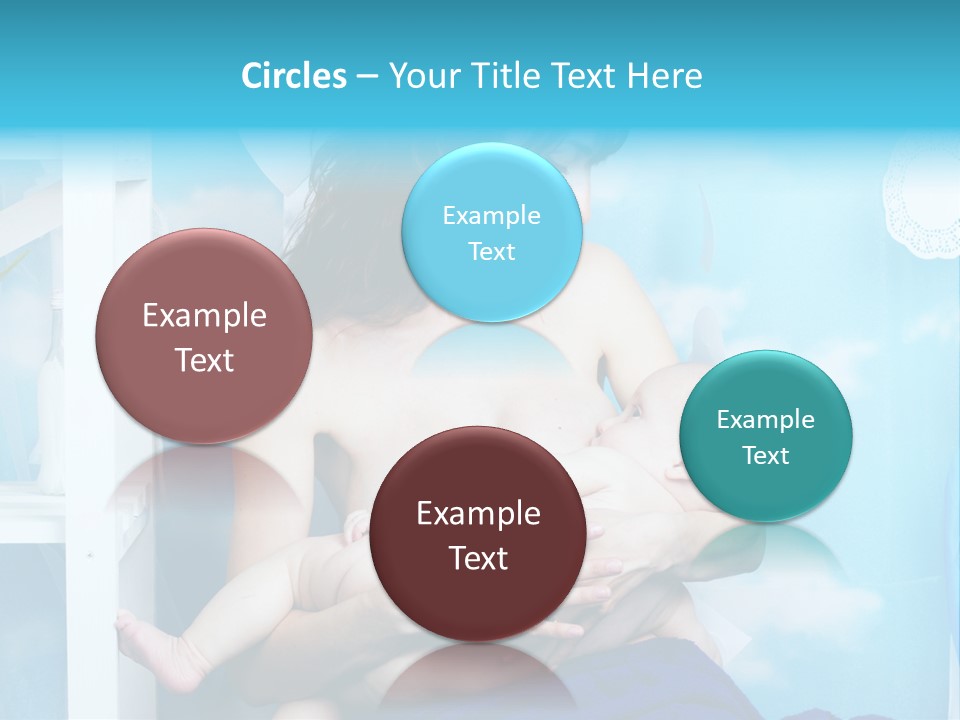 A Woman Holding A Baby In Her Arms PowerPoint Template