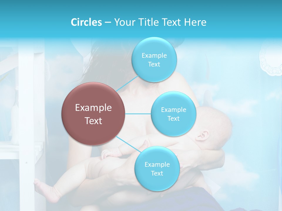 A Woman Holding A Baby In Her Arms PowerPoint Template