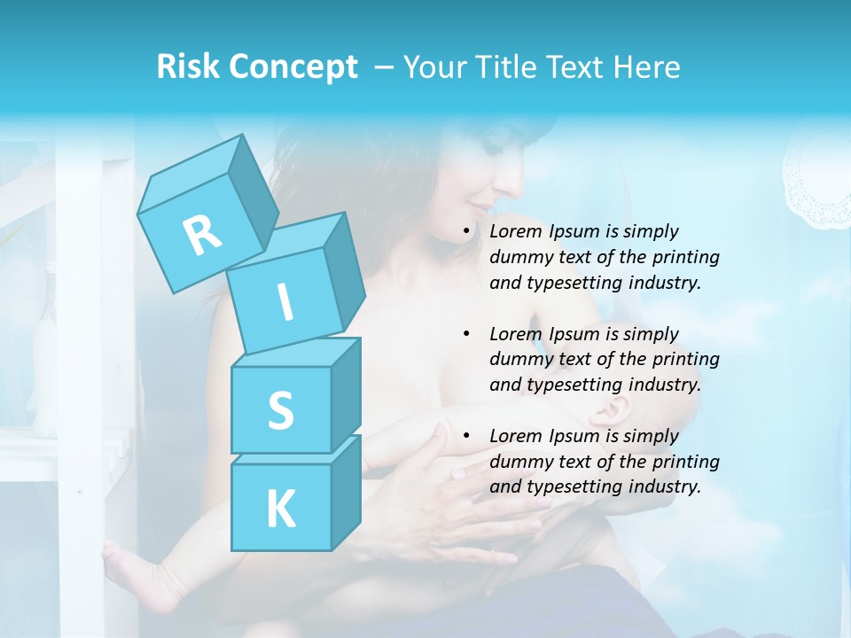 A Woman Holding A Baby In Her Arms PowerPoint Template