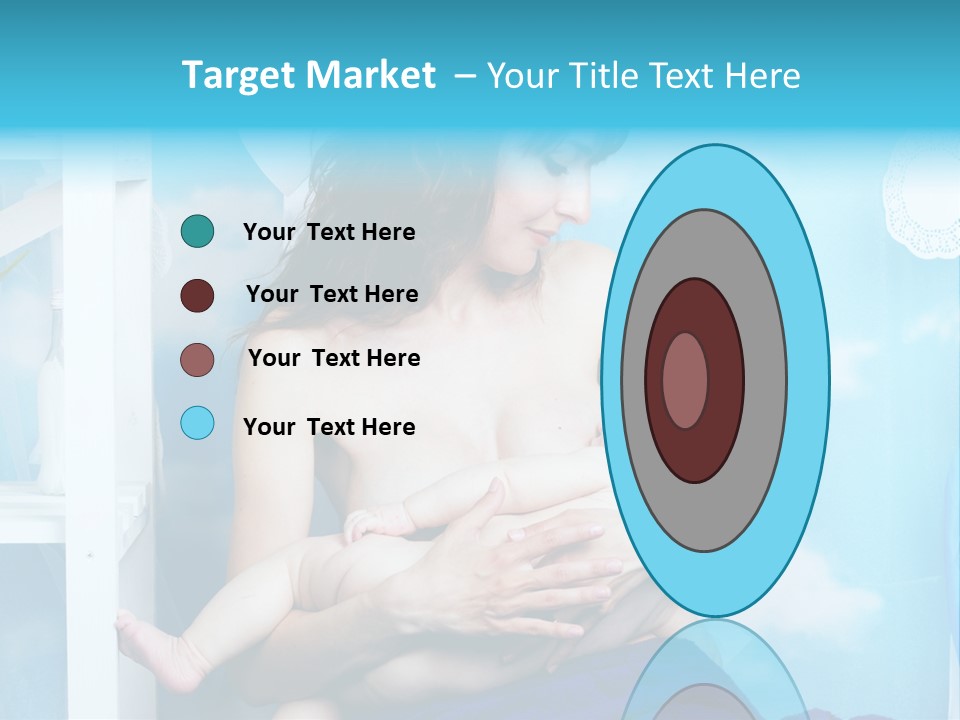 A Woman Holding A Baby In Her Arms PowerPoint Template