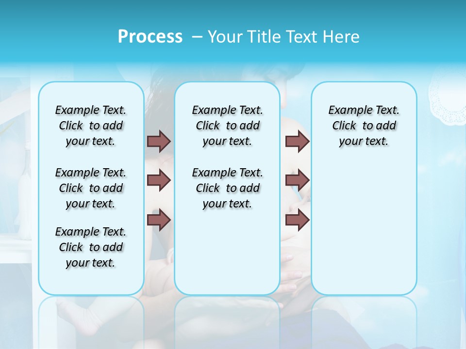 A Woman Holding A Baby In Her Arms PowerPoint Template