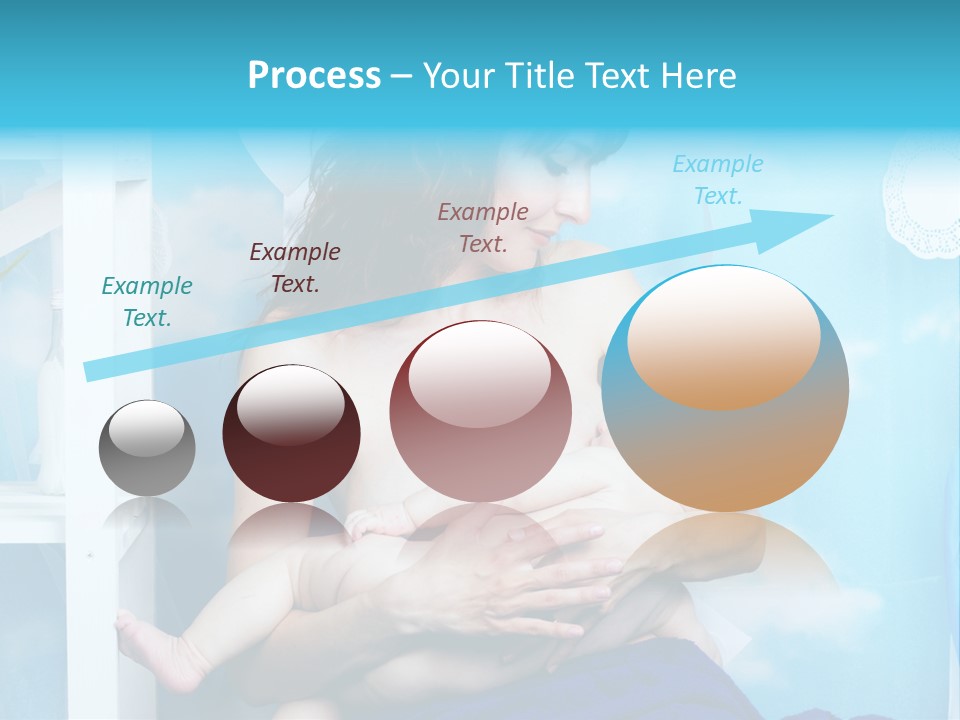 A Woman Holding A Baby In Her Arms PowerPoint Template