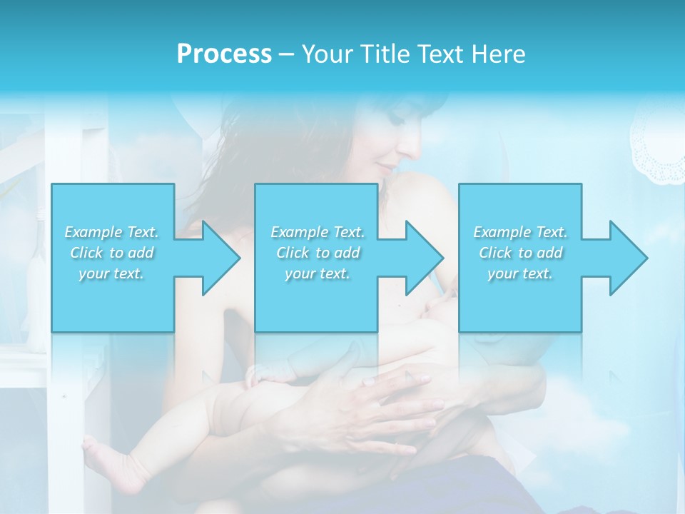 A Woman Holding A Baby In Her Arms PowerPoint Template