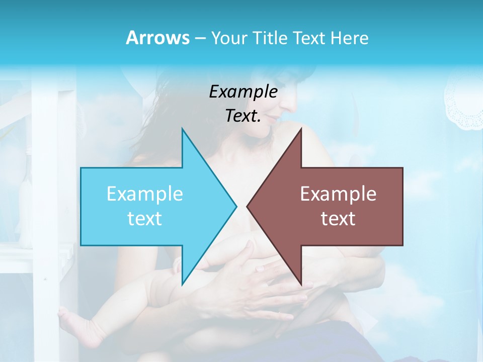 A Woman Holding A Baby In Her Arms PowerPoint Template