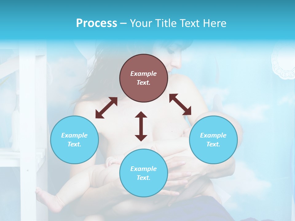 A Woman Holding A Baby In Her Arms PowerPoint Template