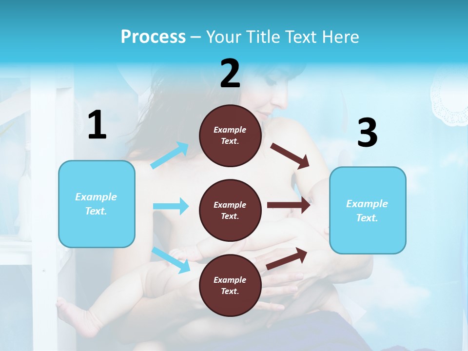 A Woman Holding A Baby In Her Arms PowerPoint Template