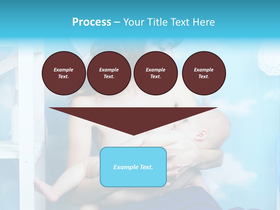 A Woman Holding A Baby In Her Arms PowerPoint Template