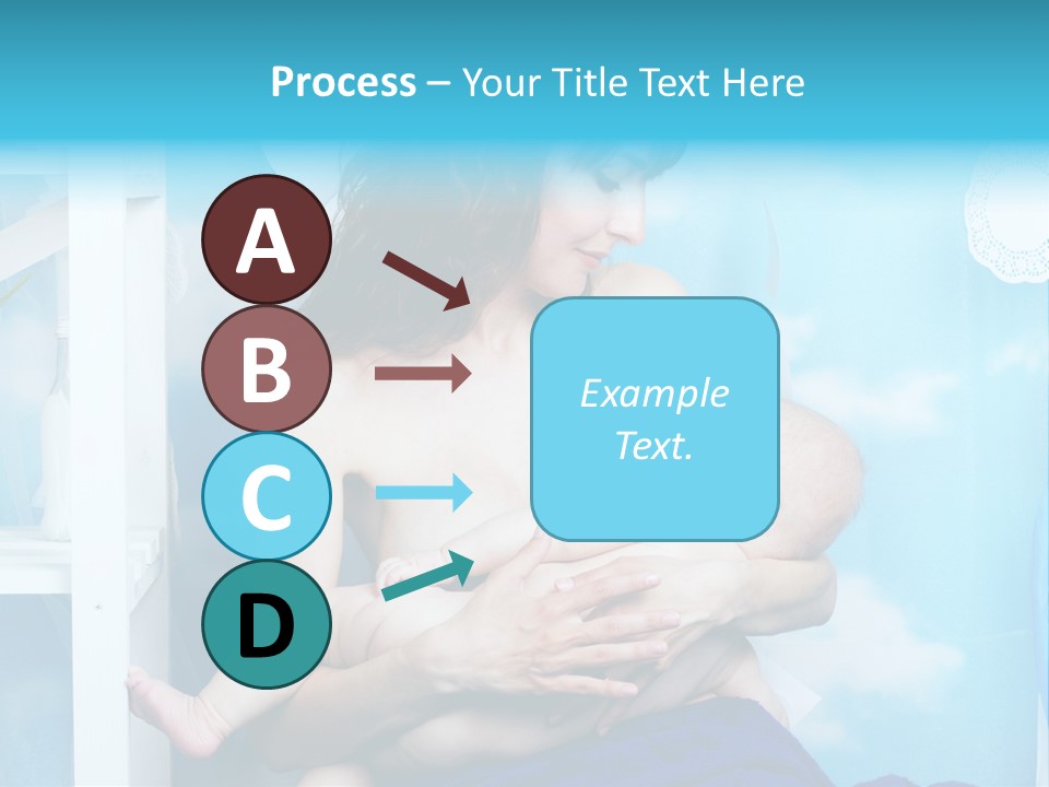 A Woman Holding A Baby In Her Arms PowerPoint Template