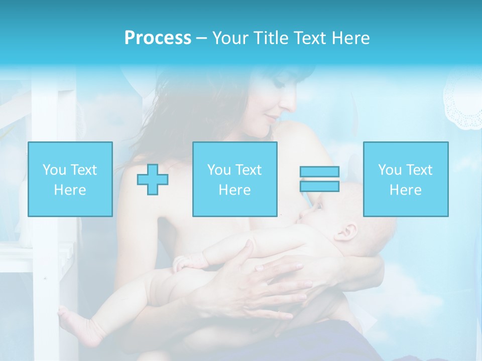 A Woman Holding A Baby In Her Arms PowerPoint Template