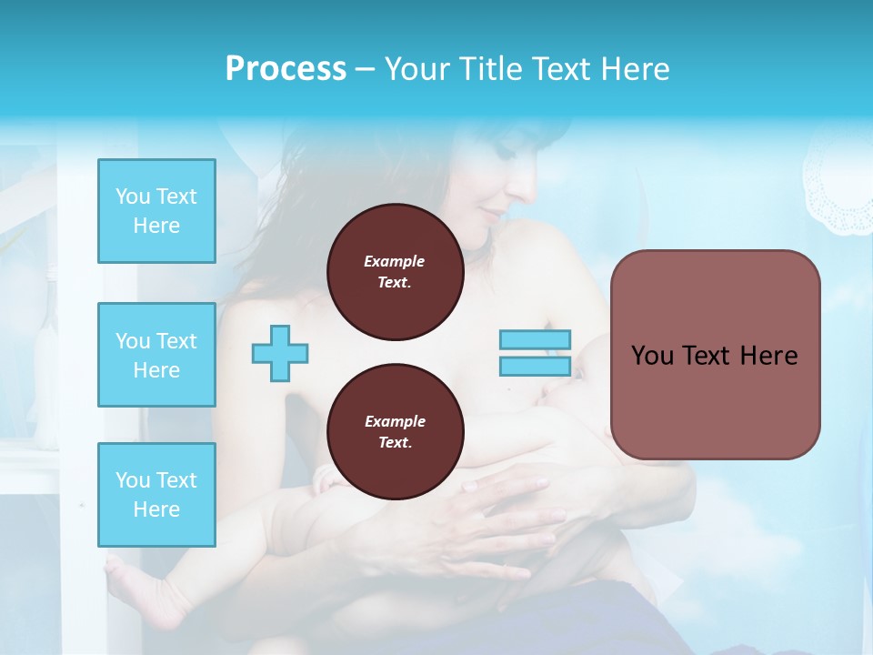 A Woman Holding A Baby In Her Arms PowerPoint Template