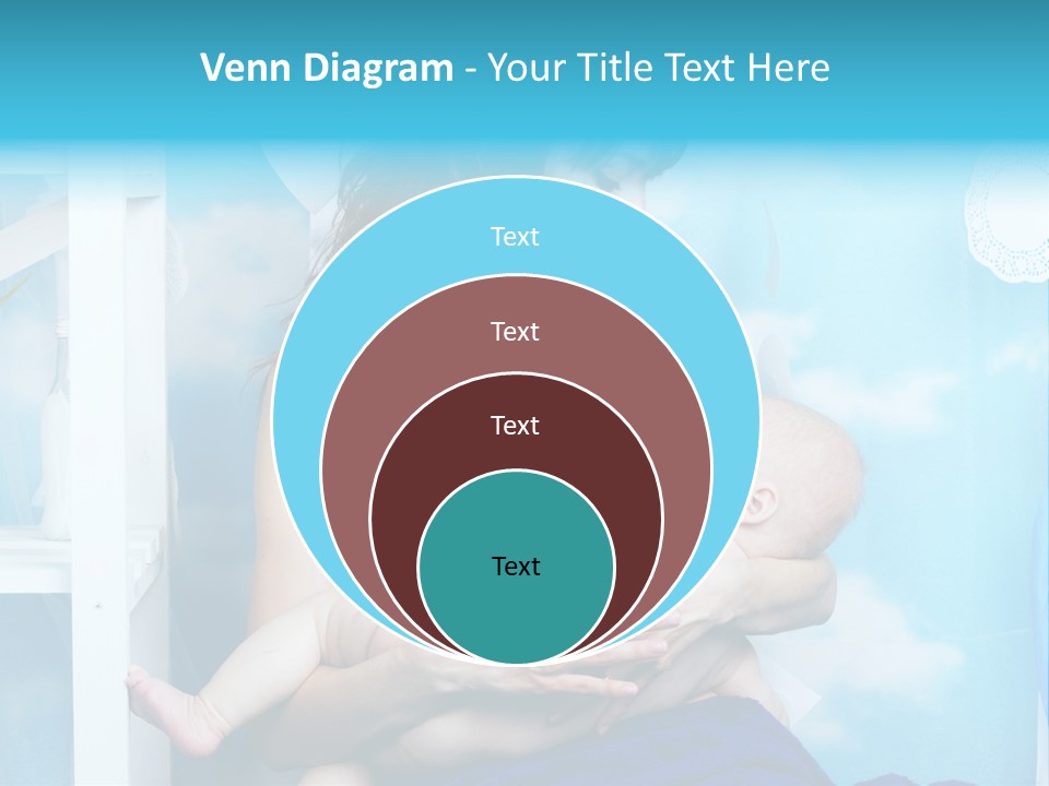 A Woman Holding A Baby In Her Arms PowerPoint Template