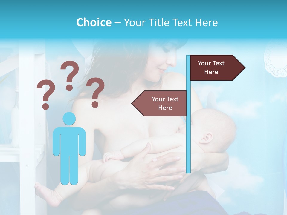 A Woman Holding A Baby In Her Arms PowerPoint Template