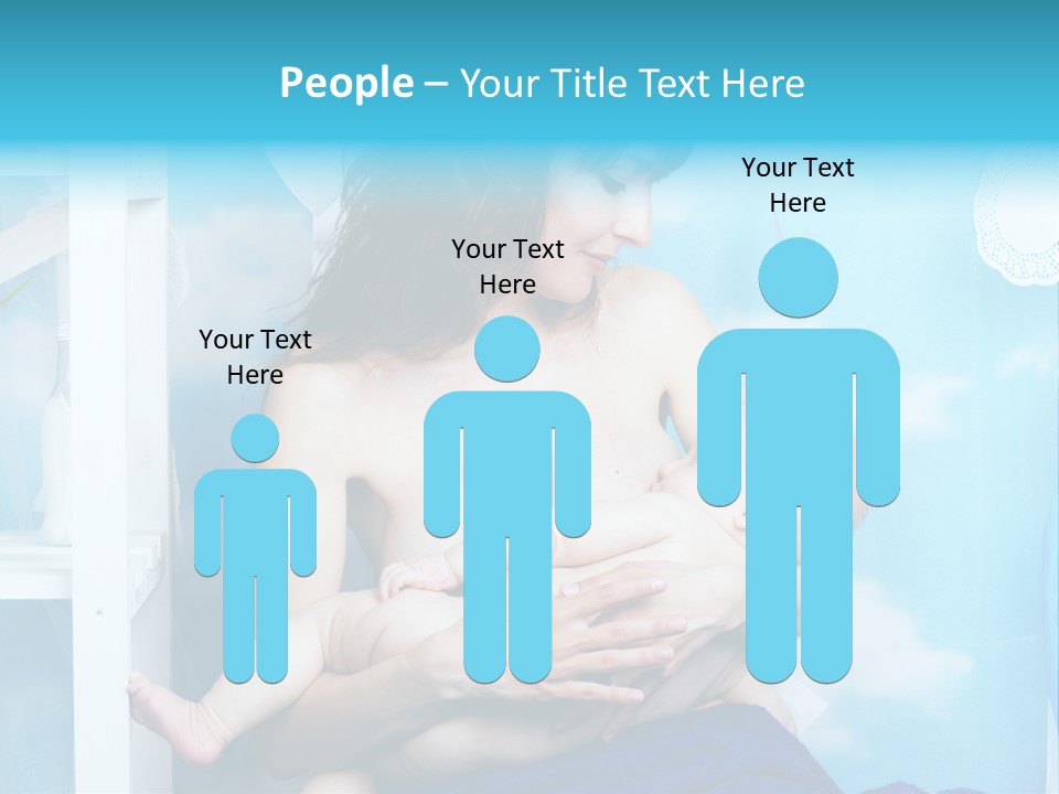 A Woman Holding A Baby In Her Arms PowerPoint Template