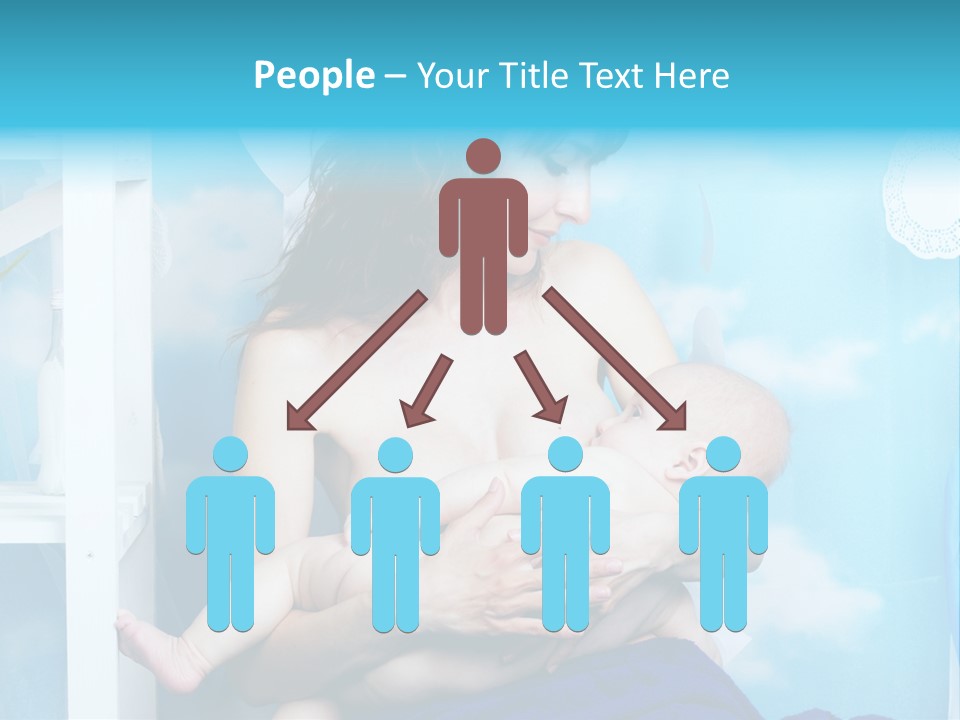 A Woman Holding A Baby In Her Arms PowerPoint Template