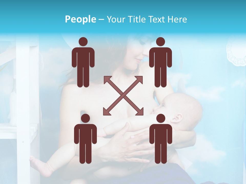 A Woman Holding A Baby In Her Arms PowerPoint Template