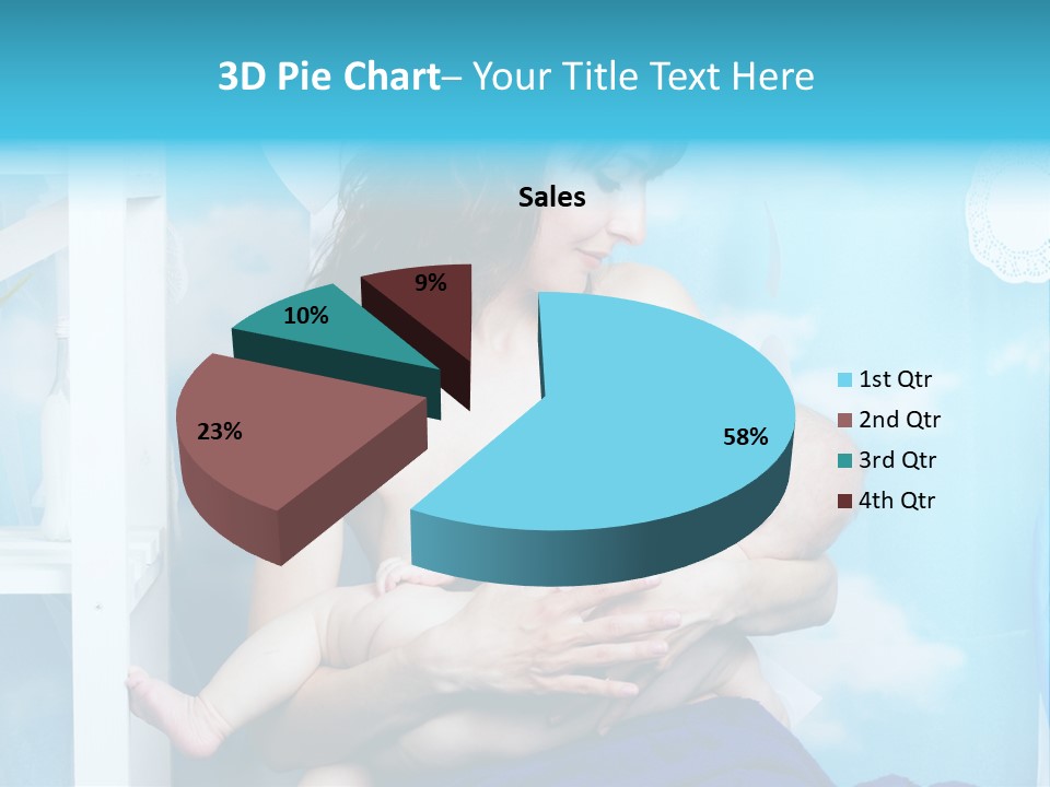 A Woman Holding A Baby In Her Arms PowerPoint Template