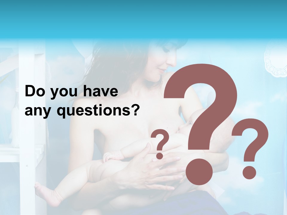 A Woman Holding A Baby In Her Arms PowerPoint Template