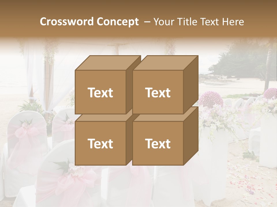 Pink White Ceremony PowerPoint Template