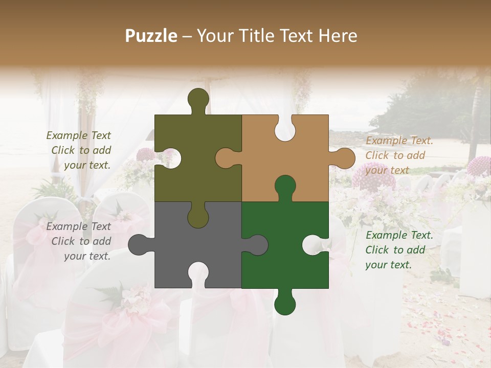 Pink White Ceremony PowerPoint Template