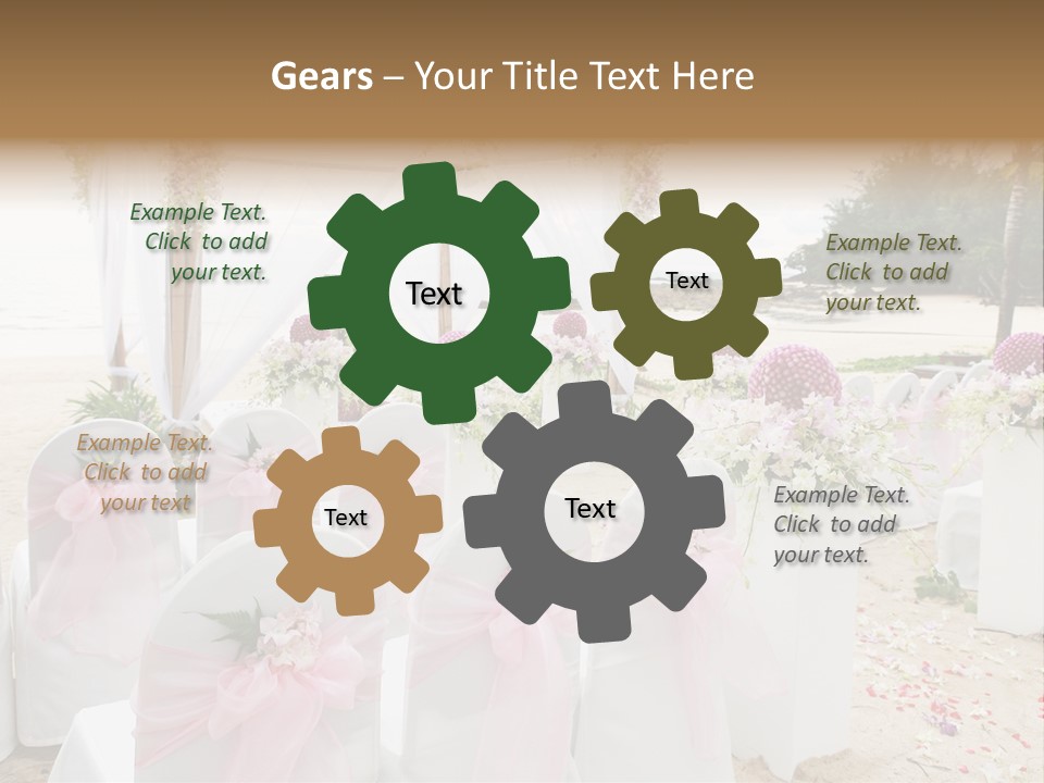 Pink White Ceremony PowerPoint Template