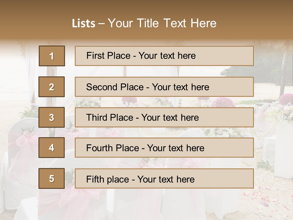 Pink White Ceremony PowerPoint Template