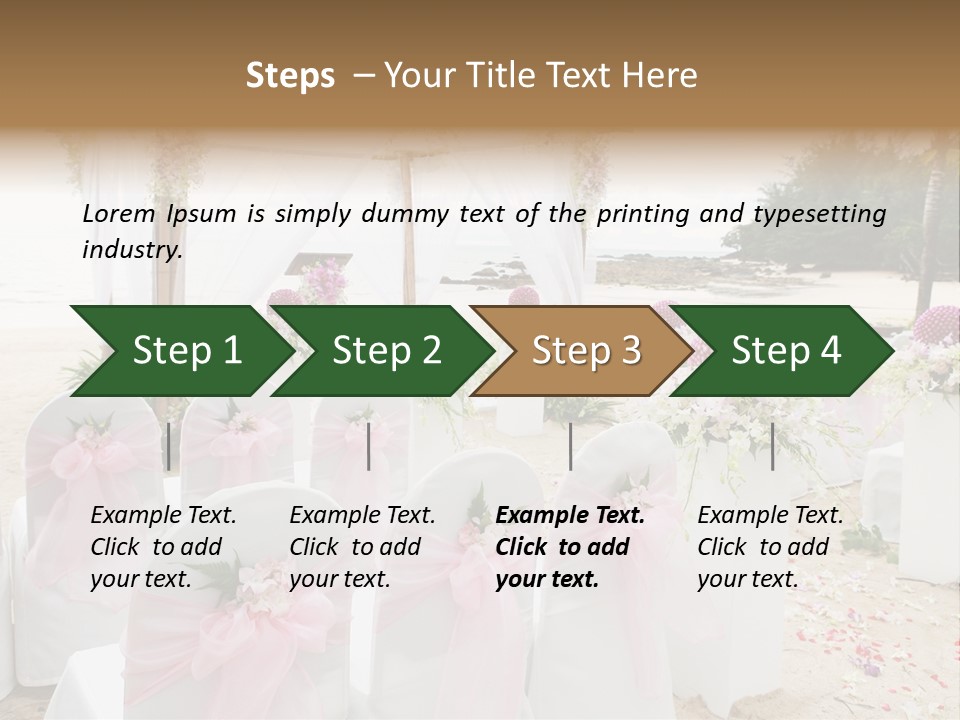 Pink White Ceremony PowerPoint Template