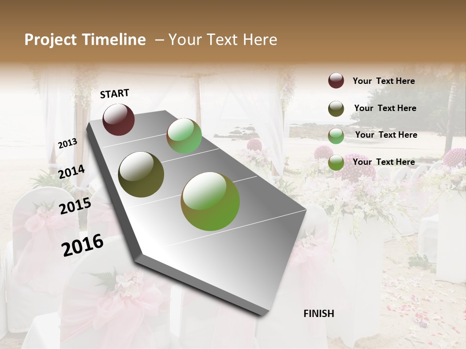 Pink White Ceremony PowerPoint Template