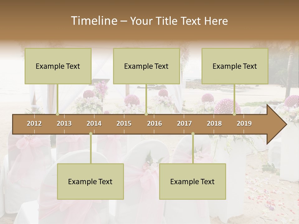 Pink White Ceremony PowerPoint Template