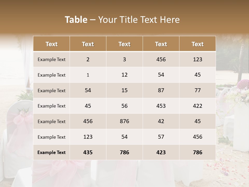 Pink White Ceremony PowerPoint Template