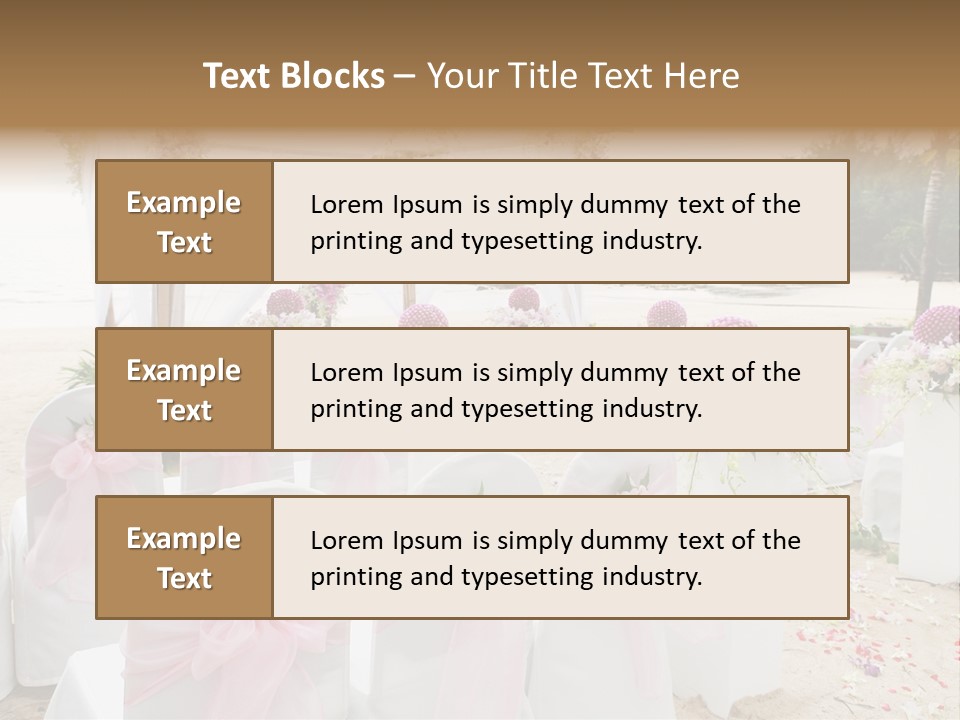 Pink White Ceremony PowerPoint Template