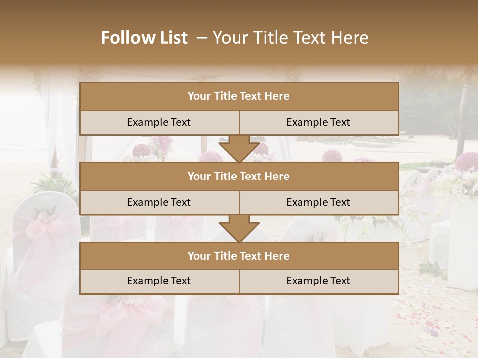 Pink White Ceremony PowerPoint Template